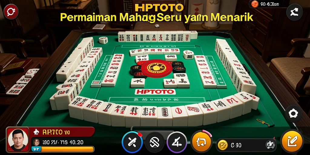 Tampilan gameplay seru dan menantang di HPTOTO Mahjong.