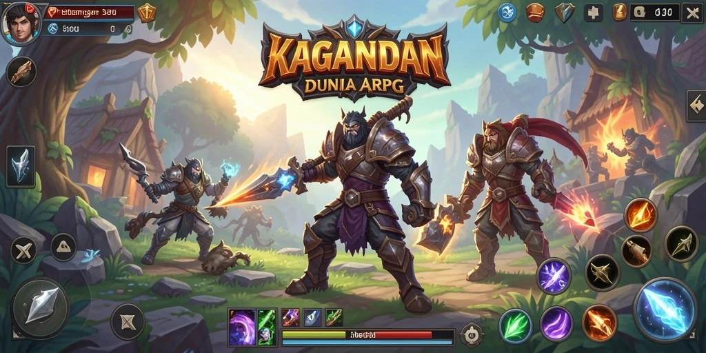 Tangkapan layar gameplay menarik dari KAGANDAN yang menunjukkan pertarungan seru.