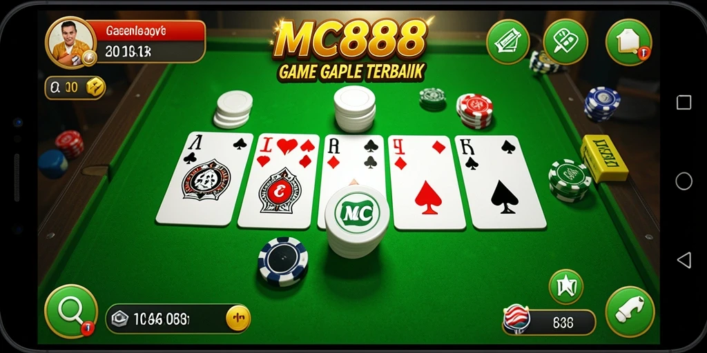 Screenshot gameplay Gaple MC888 yang penuh aksi dan seru.