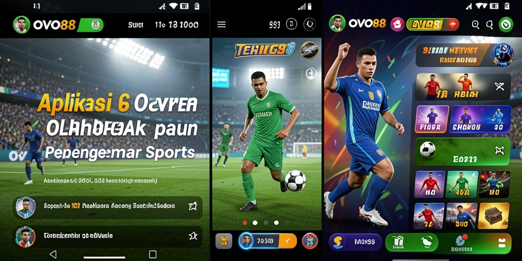 Screenshot OVO88 menampilkan pengguna yang bersaing dalam pertandingan olahraga.