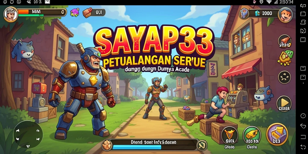 Tampilan gameplay seru dalam SAYAP33 yang mengasyikkan.