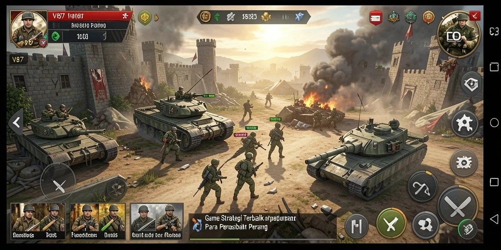 Tampilan menarik dari gameplay cerdas di V87, menampilkan strategi yang mendebarkan.